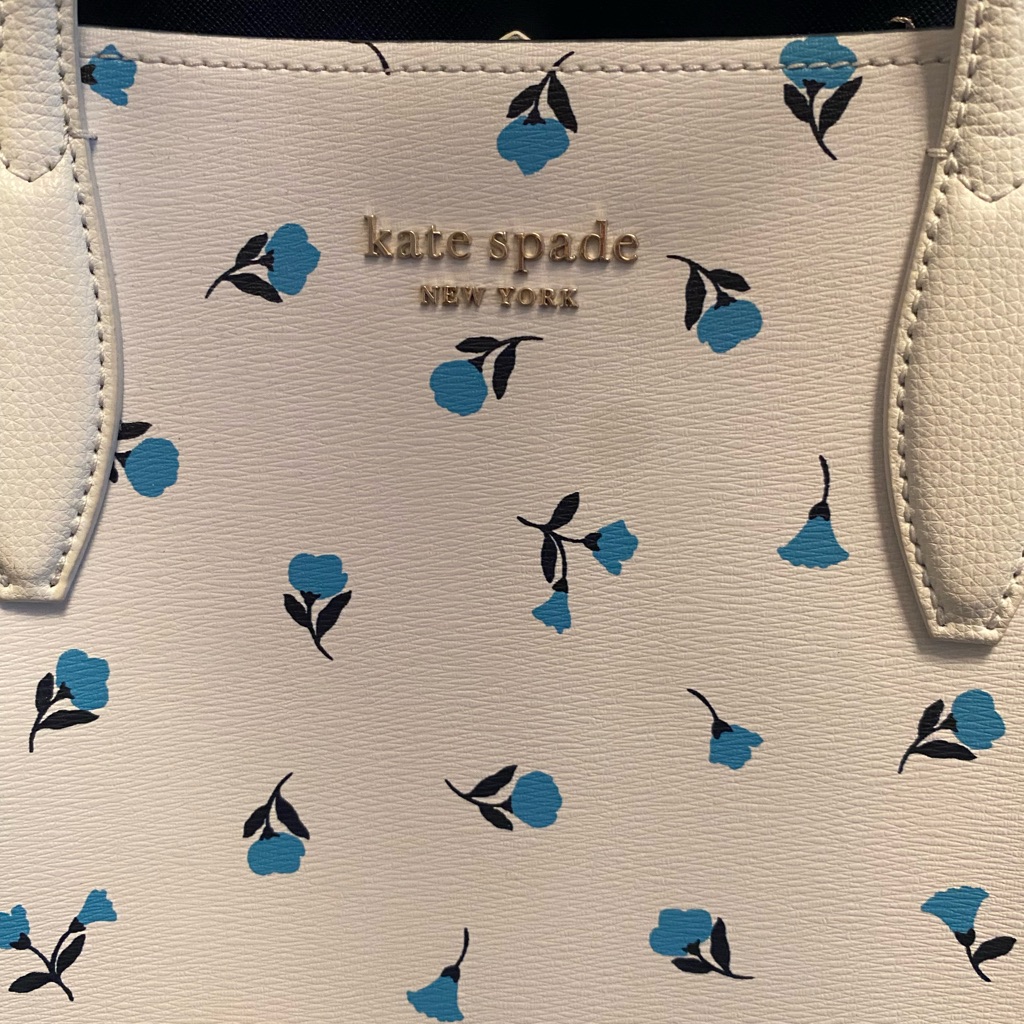White Kate Spade Floral Print Tote Brand New No Tags